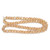 Light Apricot, Smooth Round, Window Cut Glass, One 8mm Strand
