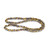Gold & Black Mix A/B, Smooth Round, Window Cut Glass, One 6mm Strand