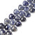 Sodalite, Natural, Puffy Heart, One 20mm Strand