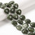 Jade, Nephrite, Dark Green, Natural, Puffy Heart, One 20mm Strand