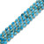 Apatite, Neon, Natural, Faceted Rice Beads, One 8x6mm Strand