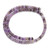 Amethyst, Mixed, Natural, Heishi Bicone, One 3x6mm Strand