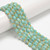 Amazonite, Natural, Faceted Rice Beads, One 6x8mm Strand