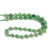 Aventurine, Green, Quartz, Natural, Faceted Twisted Helix Beads, One 8mm Strand