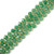 Aventurine, Green, Quartz, Natural, Faceted Twisted Helix Beads, One 8mm Strand