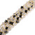 Rutilated Quartz, Black, Natural, Faceted Twisted Helix Beads, One 8mm Strand