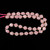 Rose Quartz, Enhanced, Faceted Twisted Helix Beads, One 8mm Strand