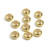Slide Clasp, Gold Plated, 8mm x 4mm, 10 Pieces