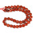 Red Jasper, Natural, Puffy Heart, One 10mm Strand