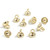 Beading Ends, 4x4mm, 14k White Gold Plated, 10 PCS