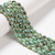 African Turquoise, Jasper, Dyed, Faceted Rice Beads, One 6x8mm Strand