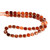 Carnelian Agate, Dark Mix, Heated, Fancy Faceted Cube Beads, One 6mm Strand 