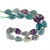Fluorite, Mixed, Natural, Smooth, Teardrop , One 13x18mm Strand