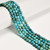 Turquoise, Chinese, Stabilized, Faceted Round, One 5mm Strand 