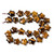 Tiger Eye, Natural, Smooth, Stars, One 15mm Strand