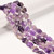 Amethyst, Natural, Smooth, Stars, One 15mm Strand