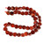Carnelian, Dark, Heated, Puffy Heart, One 10mm Strand