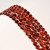 Carnelian, Dark, Heated, Puffy Heart, One 10mm Strand