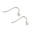 Ear Wires, 22mm, 24 gauge, Stainless Steel, 100 PCS
