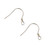 Ear Wires, 15mm, 23 gauge, Sterling Silver, 2 pairs