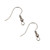 Ear Wires, 19mm, 24 gauge, Silver Plated over Copper, 100 PCS