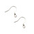 Ear Wires, 19mm, 24 gauge, Silver Plated over Copper, 100 PCS
