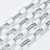 Stainless Steel Chain, 10x5mm, Flat Paperclip, 3.3 ft.