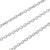 Stainless Steel Chain, 1.5x1mm, Oval Link, 16 ft.