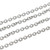 Stainless Steel Chain, 3x2mm, Oval Link, 16 ft