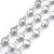 Stainless Steel Chain, 11x6mm, Flat Round, 3.3 ft.