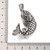 Carp Fish Pendant, Stainless Steel, 45x33x20mm