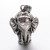Elephant Pendant, Stainless Steel, 38x27x23mm