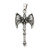Labrys Axe Pendant, Stainless Steel, 57x29mm