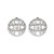 Stainless Steel, Cutout, Evil Eye, 15x14mm, 2 PCS