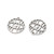 Stainless Steel, Cutout, Evil Eye, 15x14mm, 2 PCS
