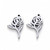 Stainless Steel, Cutout, Rose, 16x9mm, 10 PCS