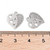 Stainless Steel, Cutout, Heart, 14x13mm, 5 PCS