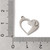 Stainless Steel, Cutout, Heart, 13x15mm, 4 PCS