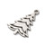 Stainless Steel, Cutout, Christmas Tree, 17x12mm, 4 PCS
