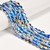 Glowing Glass, Blue Rainbow, One 8mm Strand