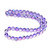 Glowing Glass, Purple Iris, One 8mm Strand