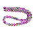 Glowing Glass, Fuchsia Rainbow, One 8mm Strand
