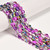 Glowing Glass, Fuchsia Rainbow, One 8mm Strand