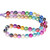 Glowing Glass, Rainbow, One 8mm Strand