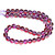 Glowing Glass, Purple & Red, One 8mm Strand
