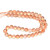 Glowing Glass, Peach, One 8mm Strand