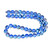 Glowing Glass, Blue, One 8mm Strand