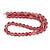 Glowing Glass, Red, One 8mm Strand