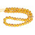 Glowing Glass, Yellow, One 8mm Strand