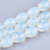 Opalite, Glass, Smooth Oval, One 11x8mm Strand